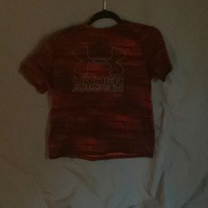 under armour tee shirt red and black